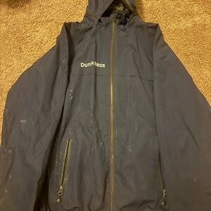Dutch Bros Dark Blue Raincoat